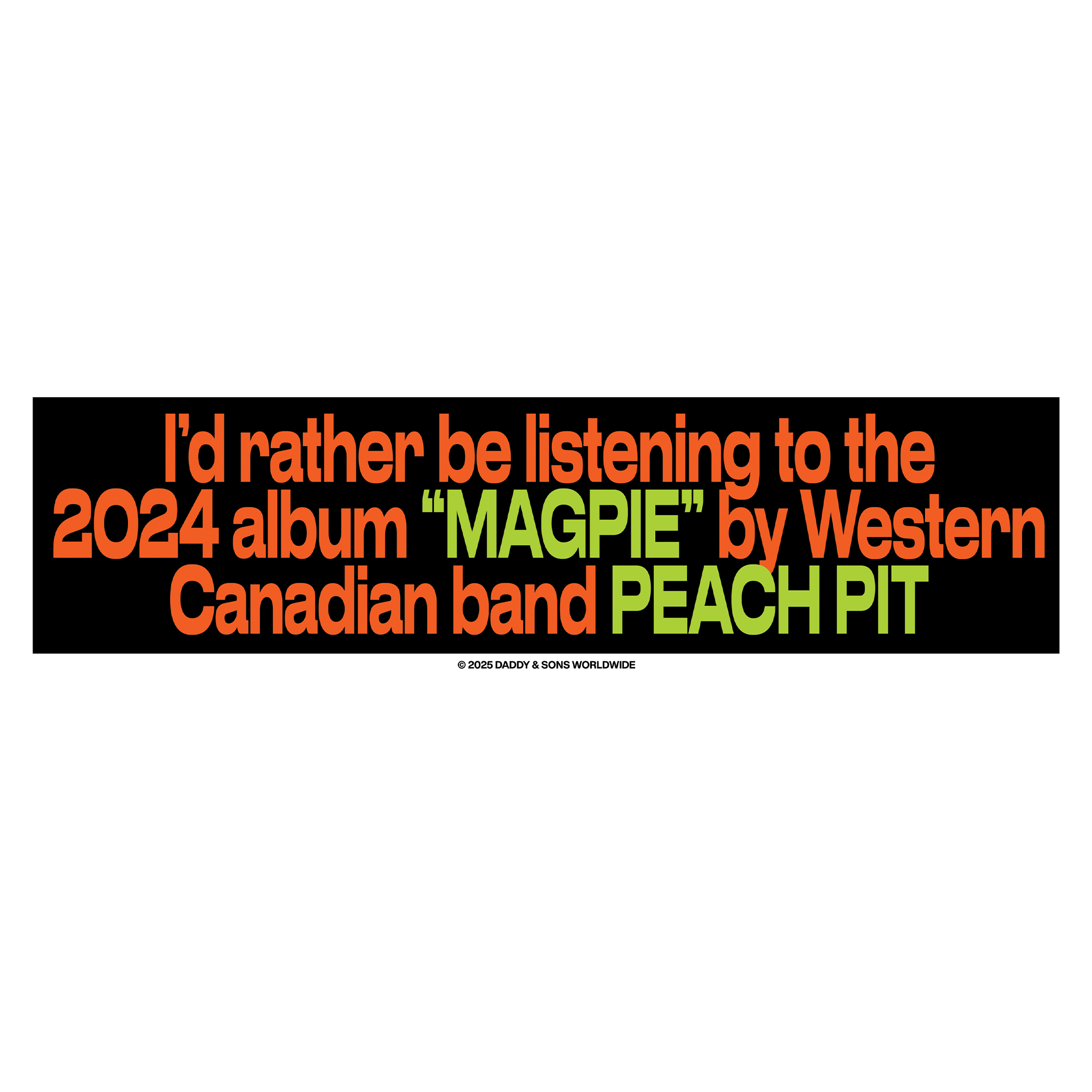 Magpie Bumper Sticker