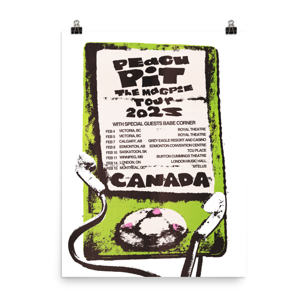 2025 CA Tour Poster – Peach Pit Official Merch 2025 CA Tour Poster – Peach Pit Official Merch
