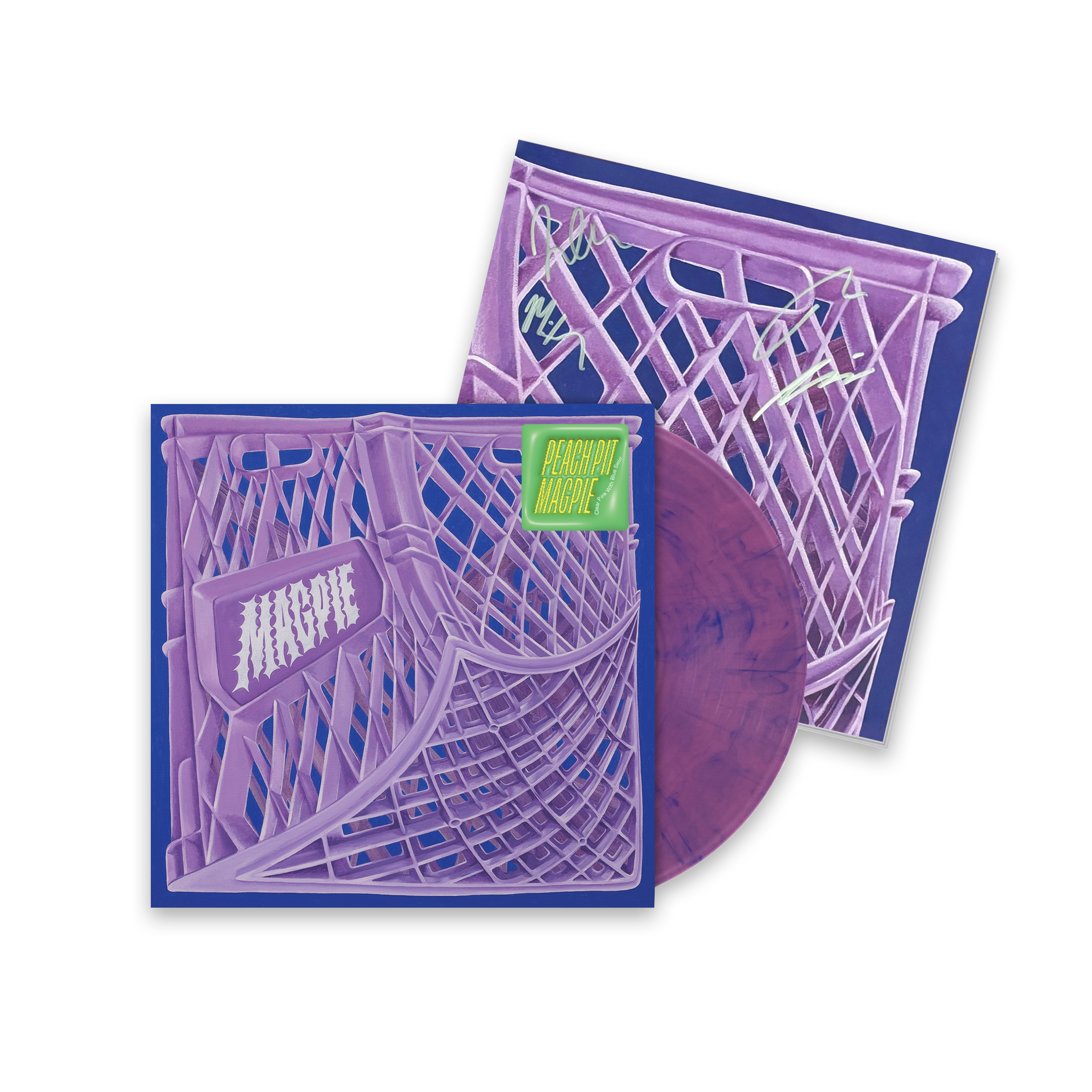 Magpie - Limited Edition - "Pink w/ Blue Swirl" Vinyl + Signed Poster