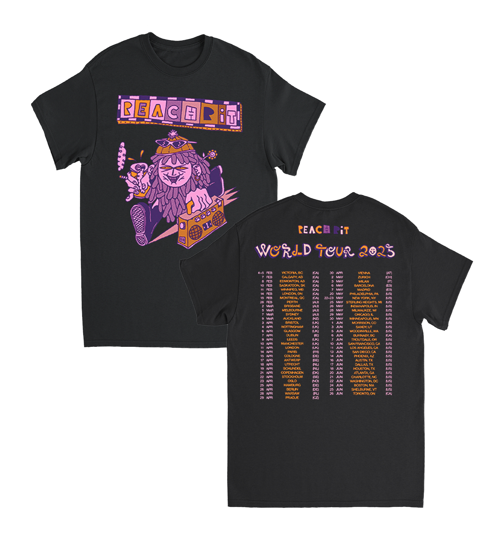 2025 Tour Tee – Peach Pit Official Merch