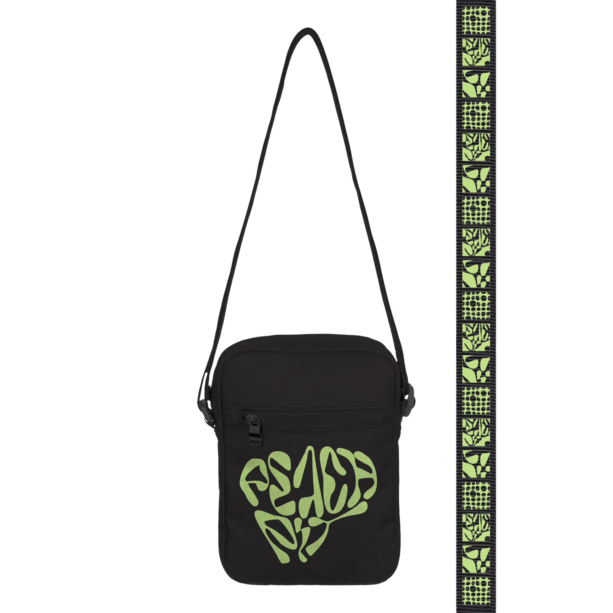 Virus Bacteria Pattern Print Crossbody bags