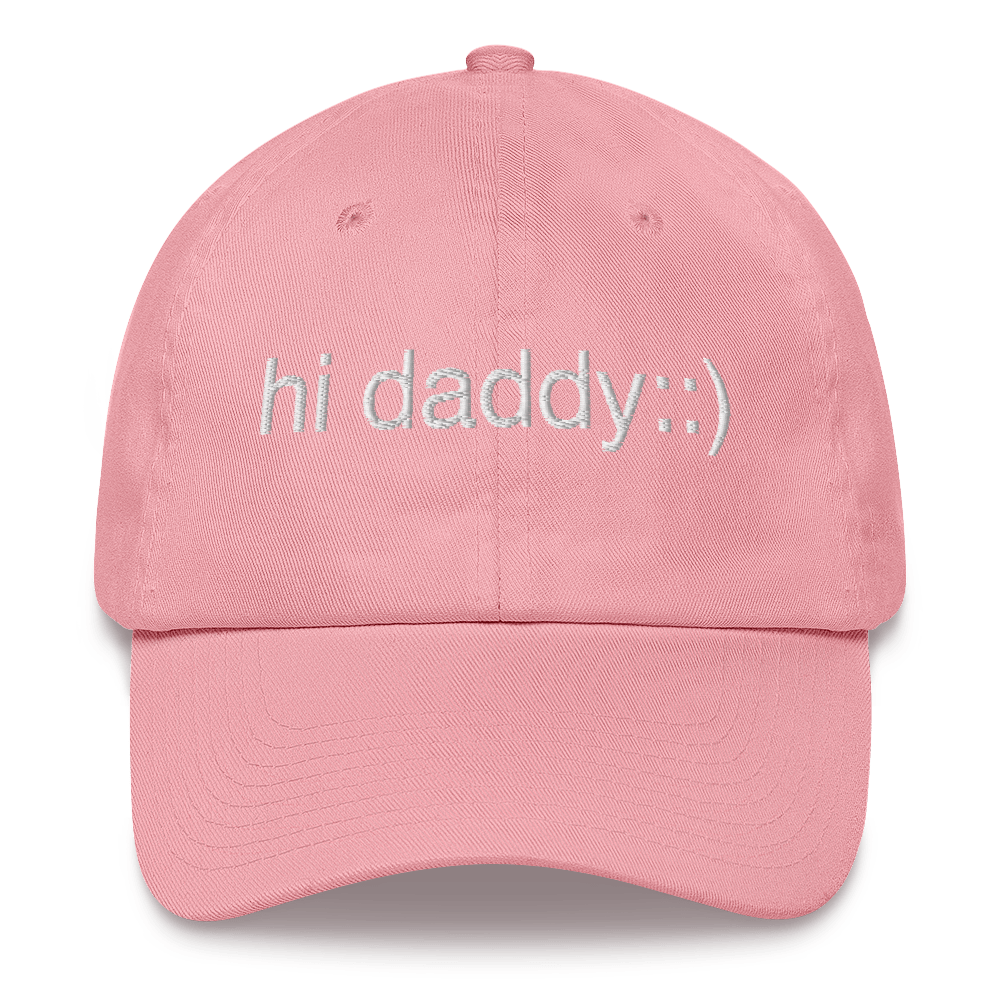 Peach Pit hi daddy ::) pink hat