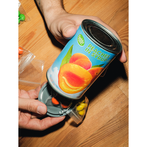 Peaches Stash Can