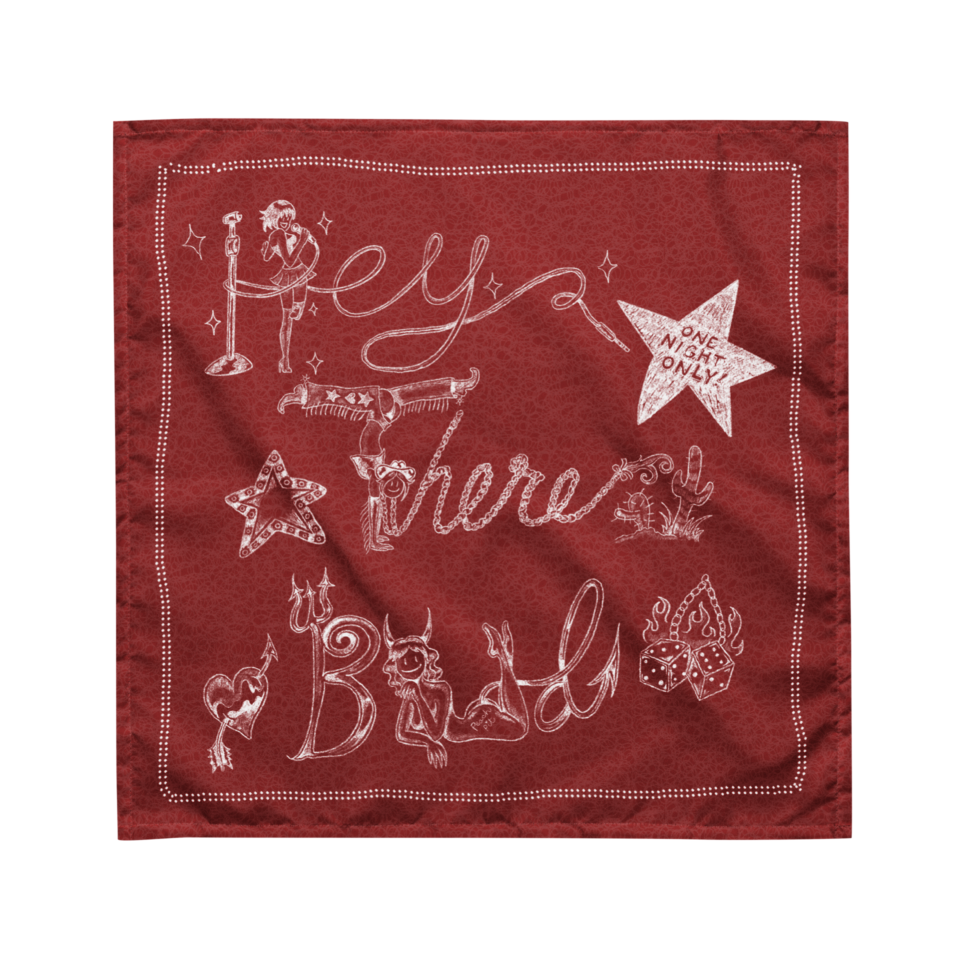 Hey There Bud Bandana – Peach Pit Official Merch