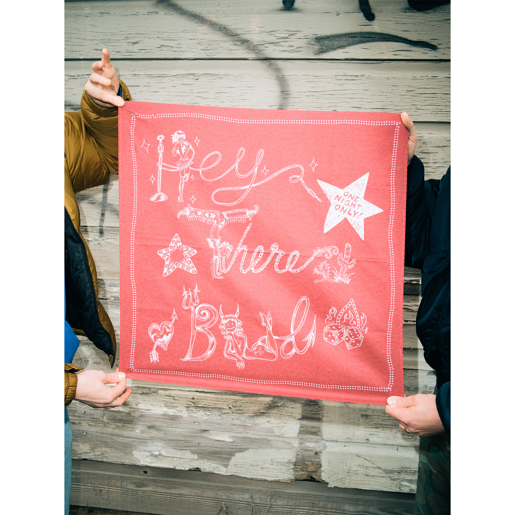 Hey There Bud Bandana – Peach Pit Official Merch