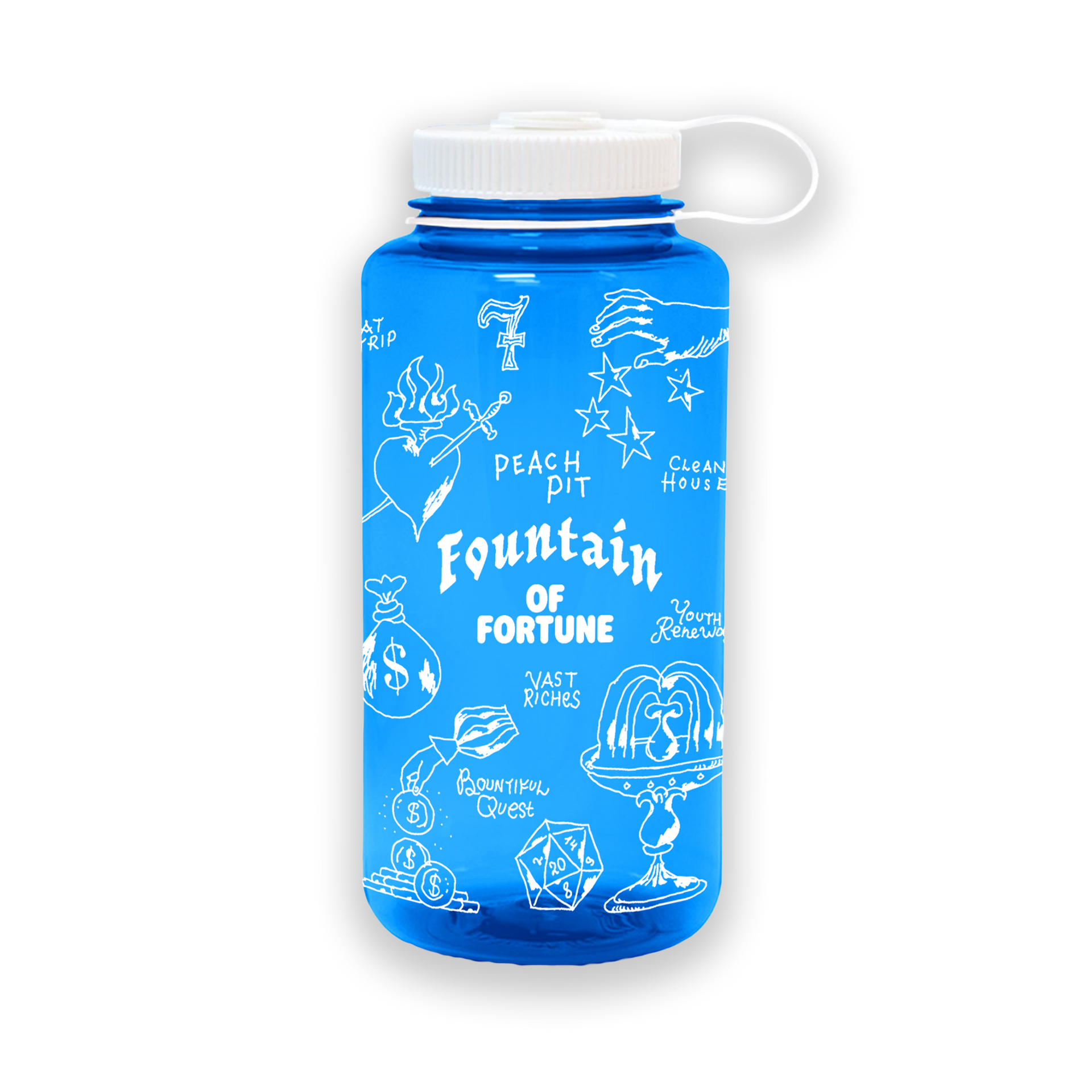 Fountain Of Fortune Nalgene Water Bottle – Peach Pit Official Merch