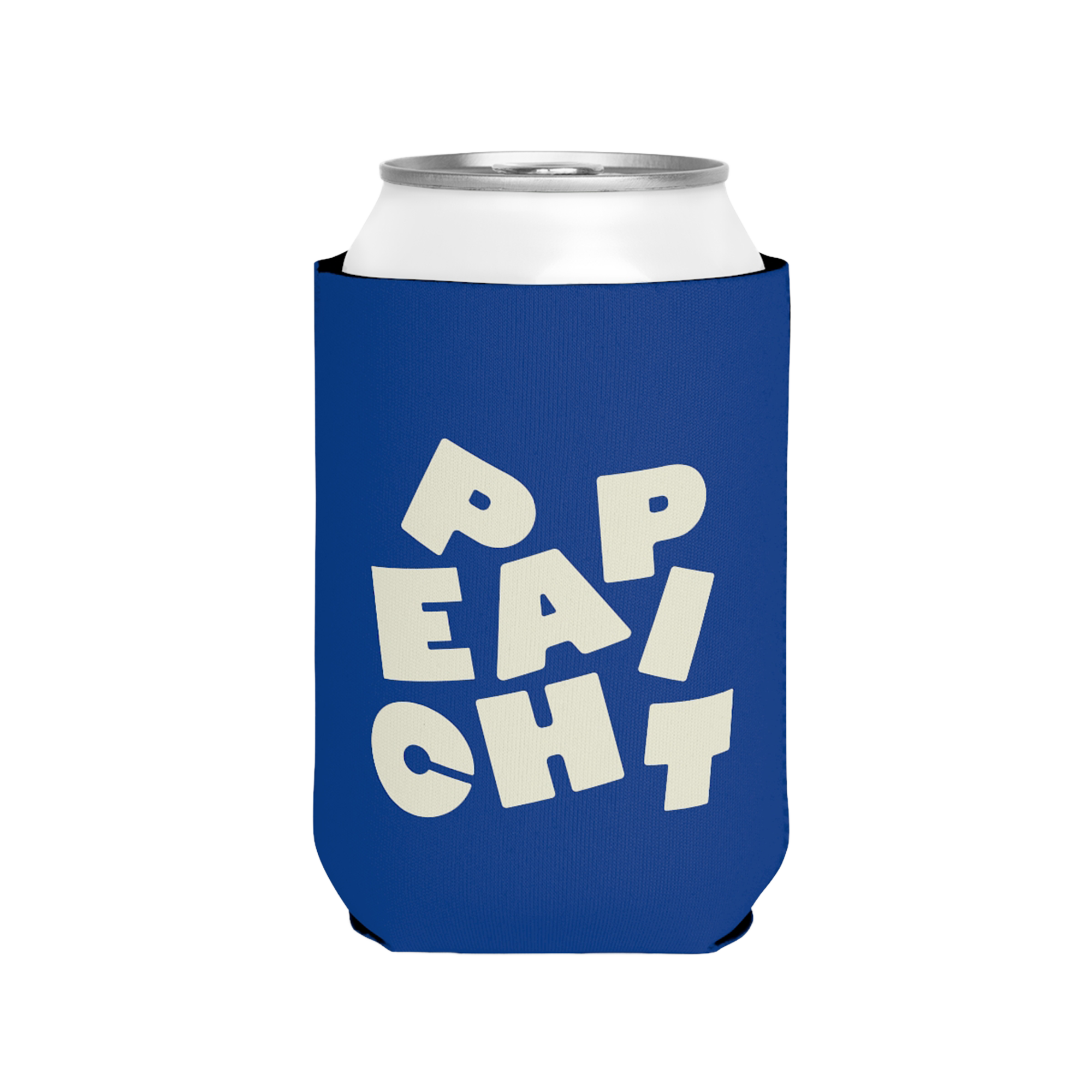 Peach Pit Koozie - Blue